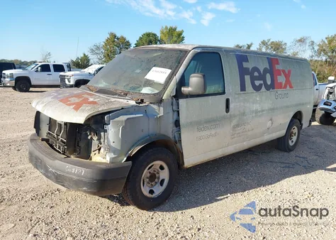 2012 Chevrolet Express 2500 Work Van из США, поврежденный, VIN 1GCWGGCG1C1187870